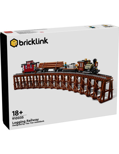 Transporting wood by rail - Bricklink 910035