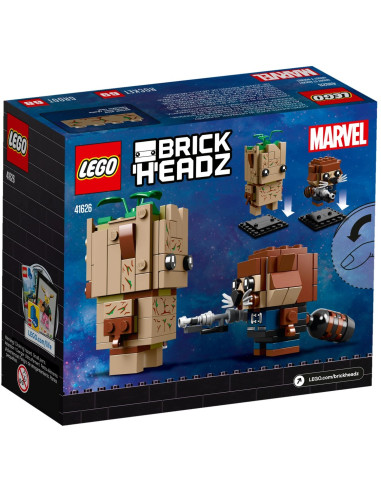Groot i Rocket – BrickHeadz LEGO 41626
