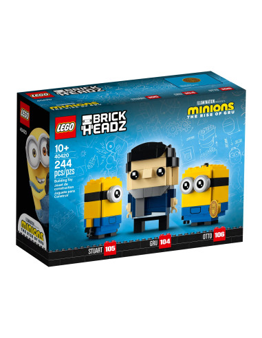 Gru, Stuart, and Otto - BrickHeadz LEGO 40420
