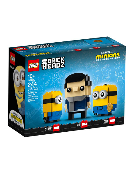 Gru, Stuart, and Otto - BrickHeadz LEGO 40420