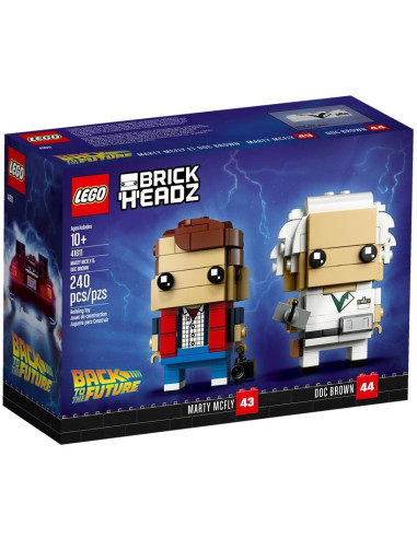 Marty McFly a doktor Brown - BrickHeadz LEGO 41611