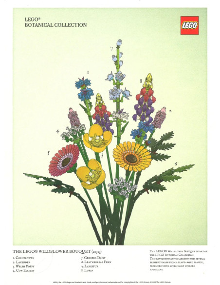 LEGO ® wild flowers poster - LEGO 5007799